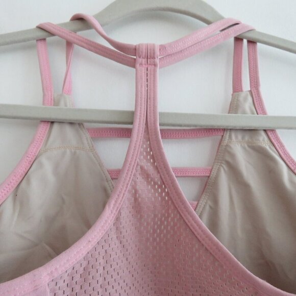 ZYIA ACTIVE Grid Sports Bra in Light Pink Athleisure Workout Gym - Size M - Picture 11 of 13